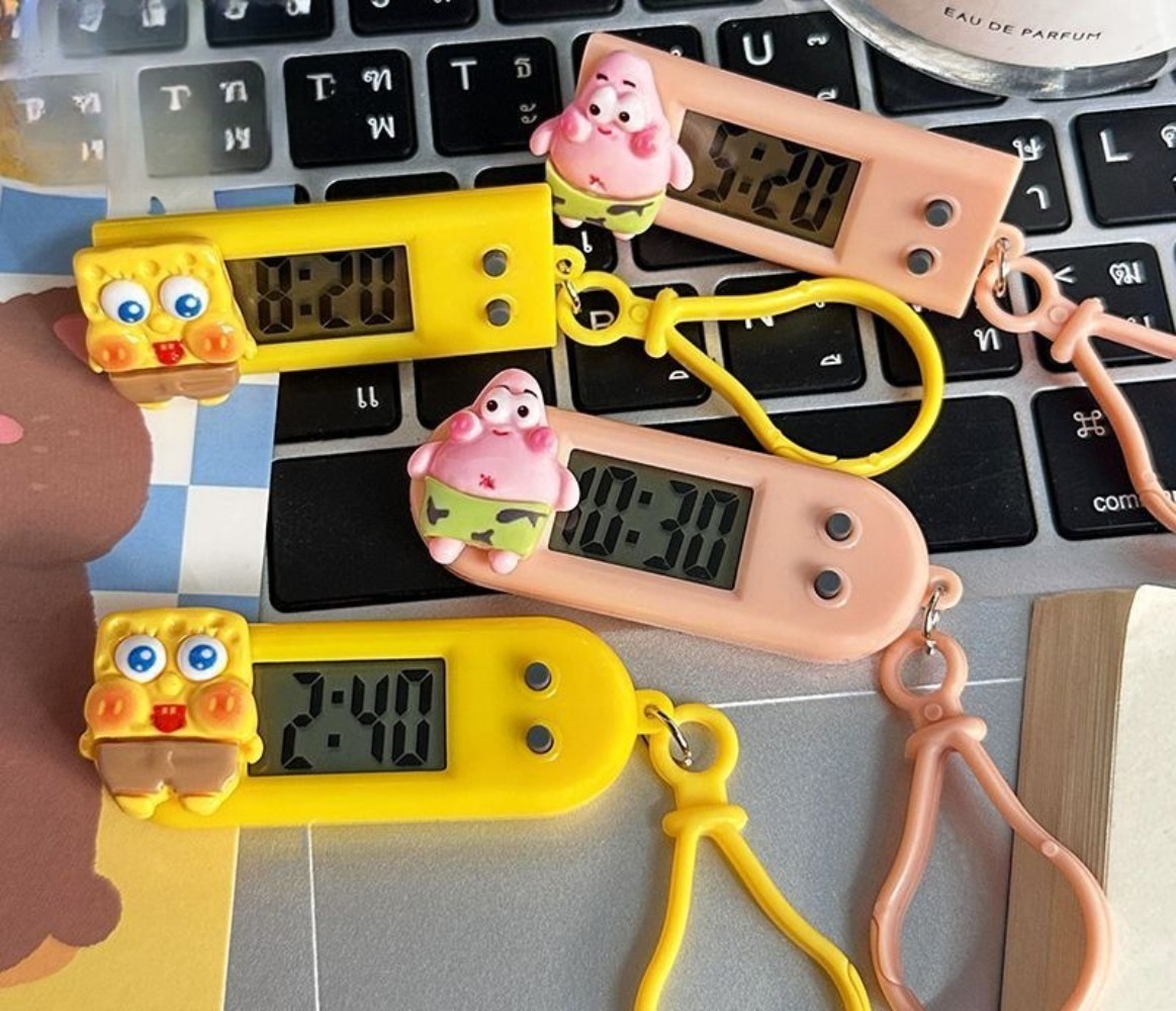 Electronics Stuff - Uroczy, kreskówkowy timer elektroniczny SpongeBob i