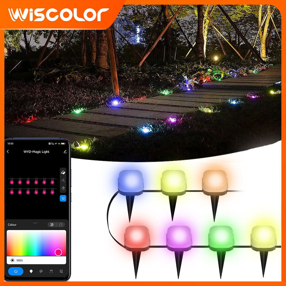 Rgb Desk Lamp Smart - Lampa trawnikowa zewnętrzna IP65 RGB LED,