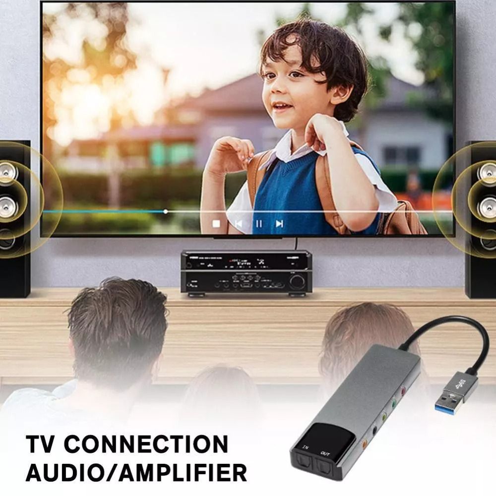 Usb Sound Card External - Nowa karta dźwiękowa USB 7.1 5.1