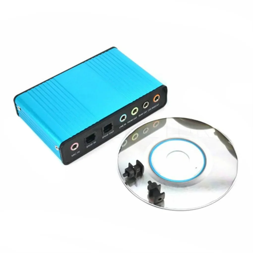 Usb Sound Card External - Karta dźwiękowa USB 2.0 6-kanałowa optyczna