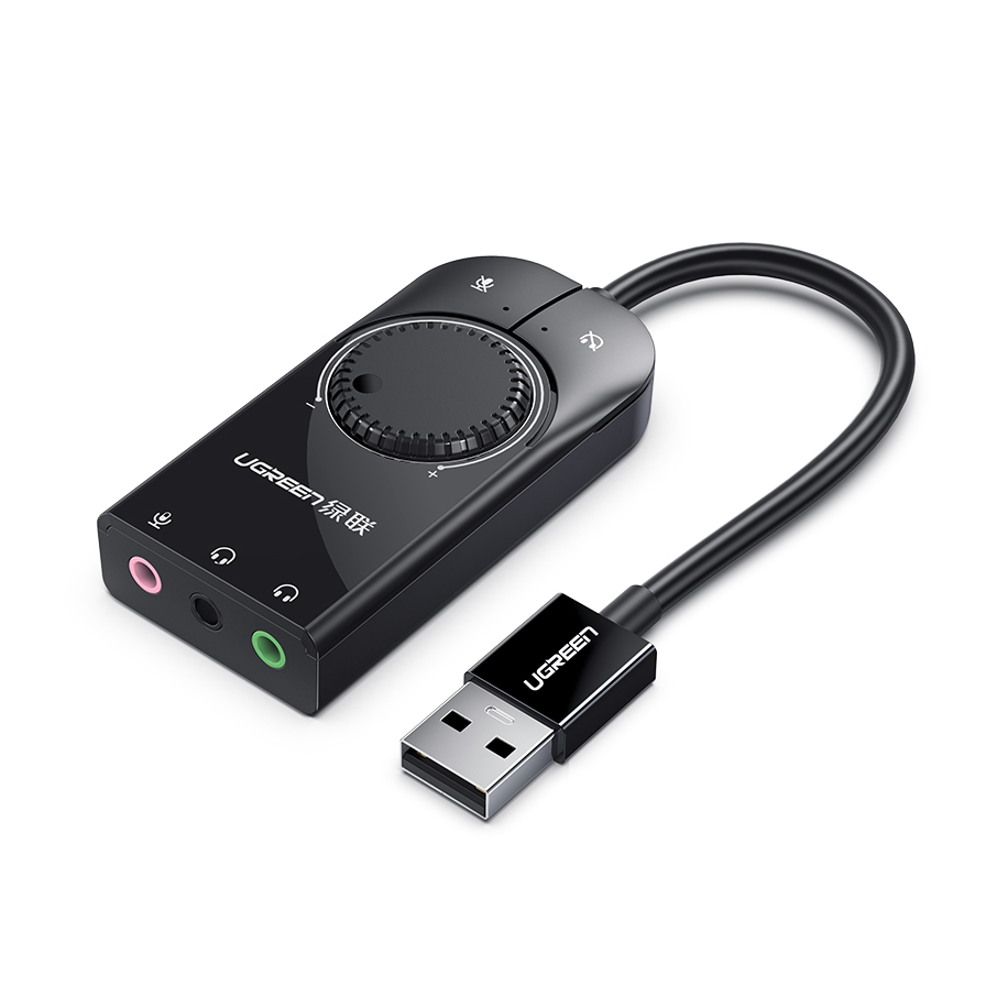 Usb Sound Card External - Karta dźwiękowa USB UGREEN, zewnętrzna karta