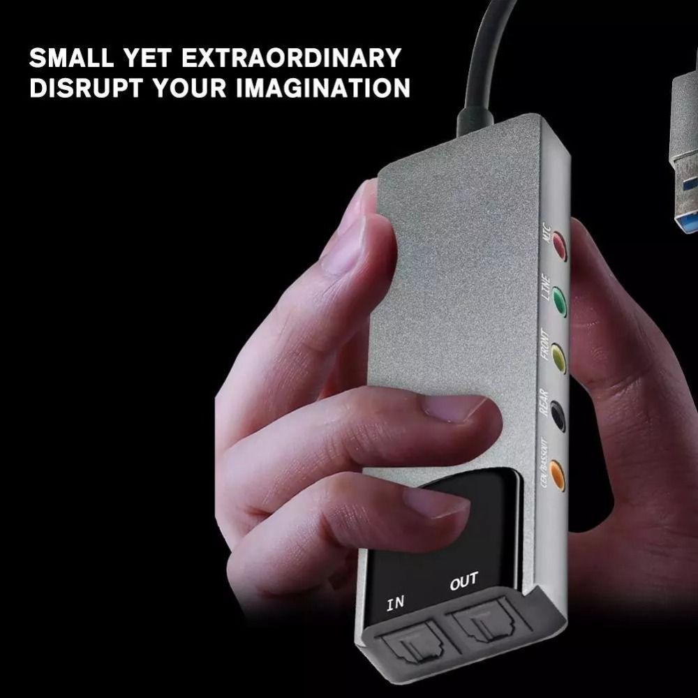 Nowa karta dźwiękowa USB 7.1 5 – Usb Sound Card External recenzja i cena