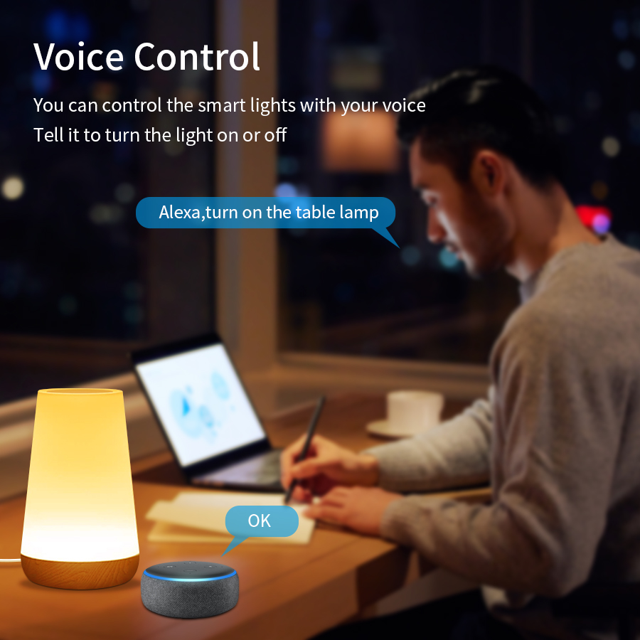 Tuya WiFi Smart Table Lamp Dim – Rgb Desk Lamp Smart recenzja i cena