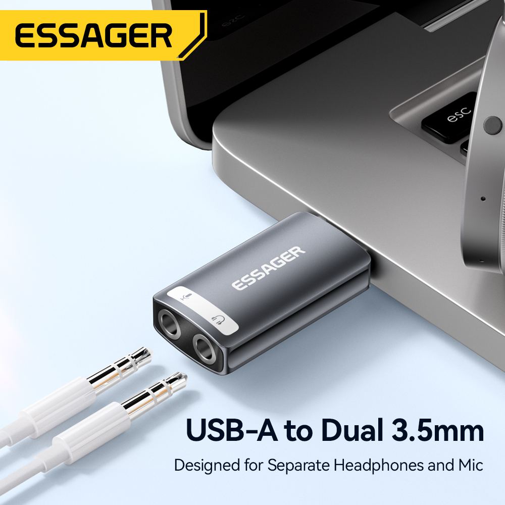 Essager karta dźwiękowa USB ze – Usb Sound Card External recenzja i cena