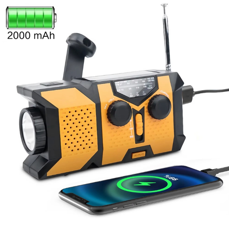 Radio solarno-krankowe z latar – Solar Powered Charger recenzja i cena