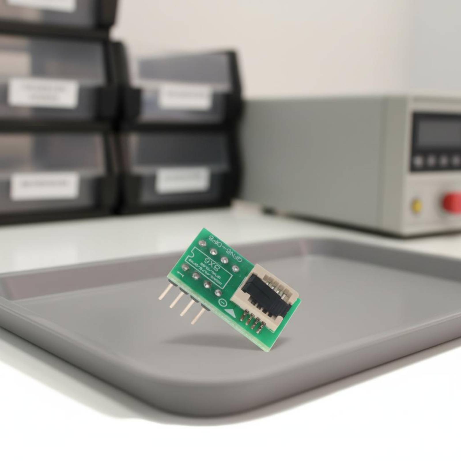Gniazdo testowe QFN8 z zawiasa – Electronics & Gadgets Starting With C recenzja i cena