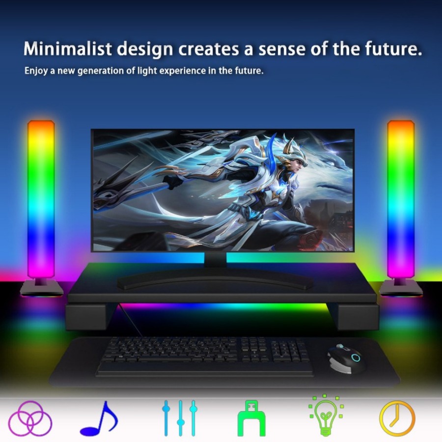 Inteligentna lampa atmosferycz – Rgb Desk Lamp Smart recenzja i cena