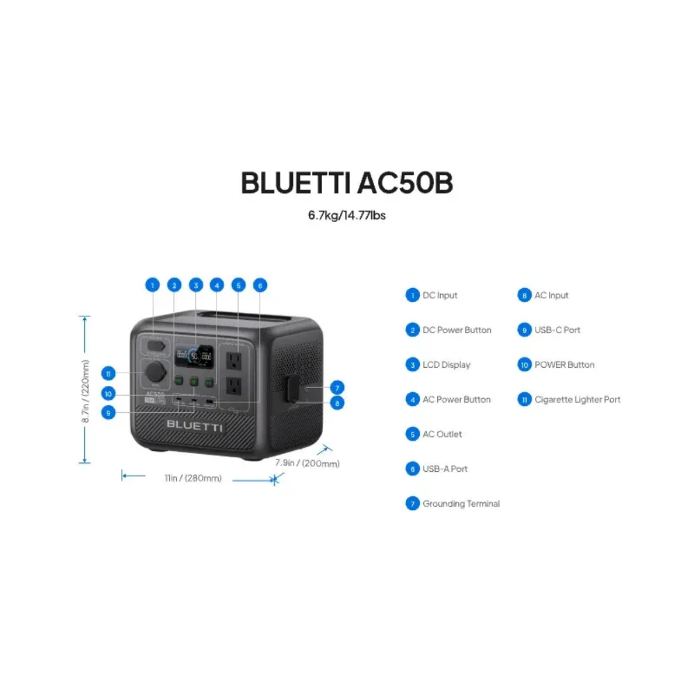 BLUETTI AC50B Przenośna Stacja – Solar Powered Charger recenzja i cena
