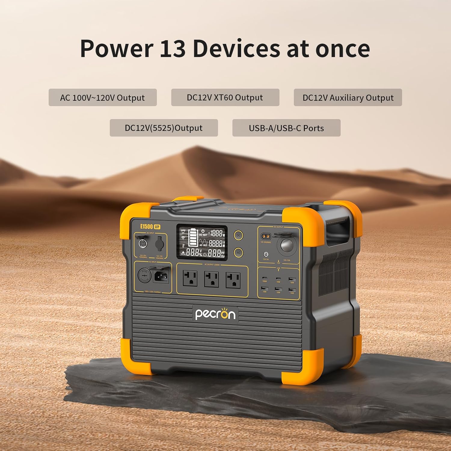Uesd-Pecron E1500LFP 2200W 153 – Solar Powered Charger recenzja i cena